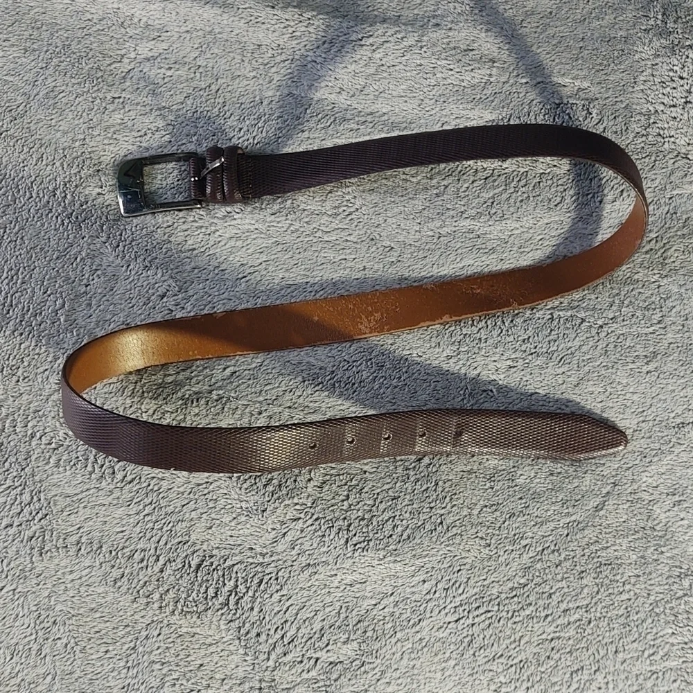Lejon Genuine Leather Snakeskin Belt Sz 38